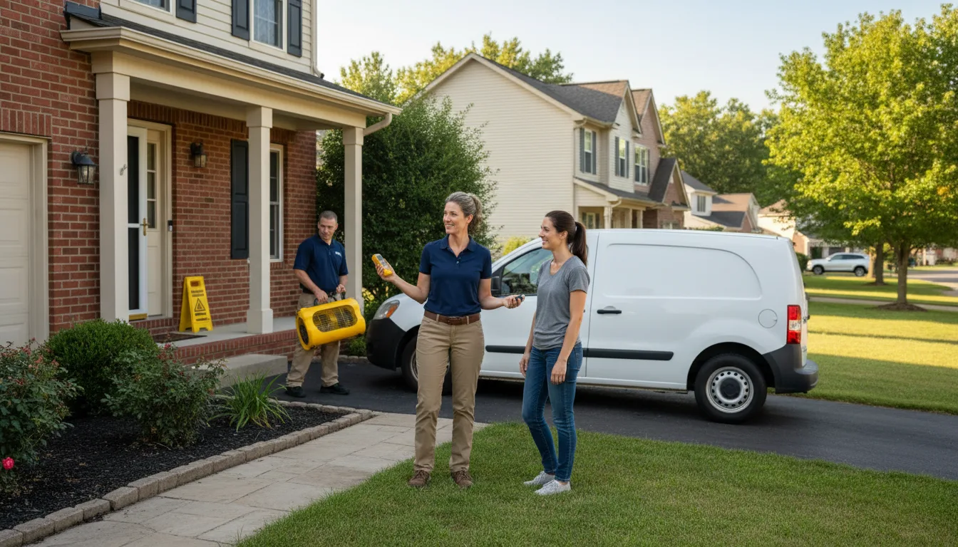 Residential water damage restoration in Springville, PA